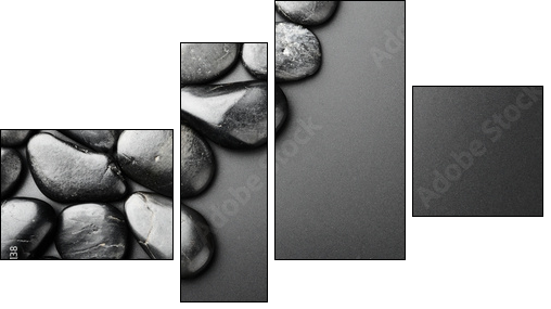 Stones - Four-piece canvas, Fortyk