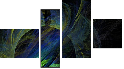 universum fantasie - Four-piece canvas, Fortyk