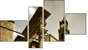 Tuscan historic architecture - Four-piece canvas, Fortyk