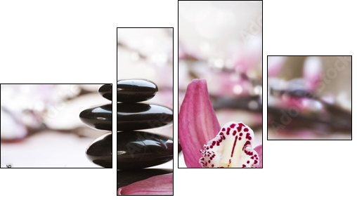 Spa Stones - Four-piece canvas, Fortyk