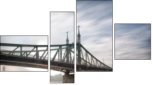 bridge in budapest - Four-piece canvas, Fortyk