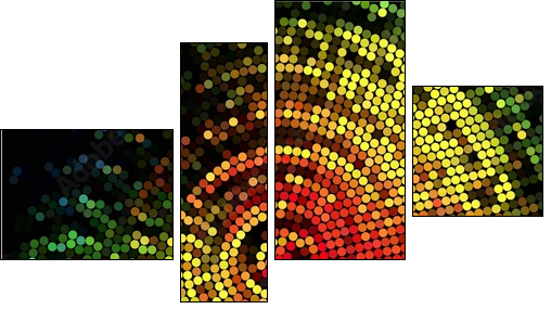 Abstract Background Vector - Four-piece canvas, Fortyk