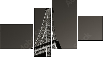 the eiffel tower - Four-piece canvas, Fortyk