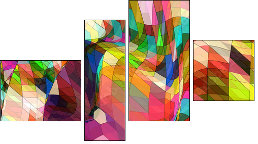 Abstract Background Vector - Four-piece canvas, Fortyk