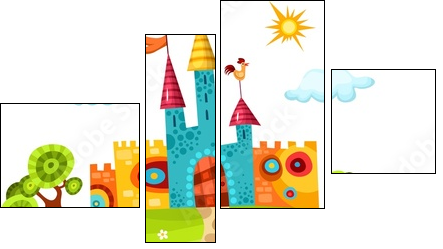 princess - Four-piece canvas, Fortyk