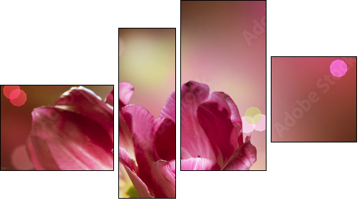 Flowers. Anniversary Card Design - Four-piece canvas, Fortyk