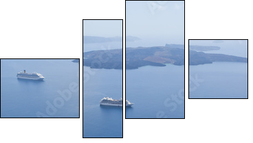 Santorini - Four-piece canvas, Fortyk