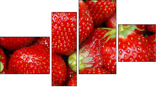 erdbeeren - Four-piece canvas, Fortyk
