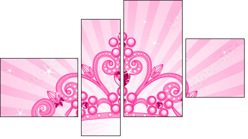 Princess Crown - Four-piece canvas, Fortyk
