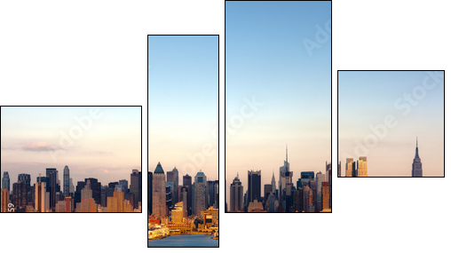 New York skyline - Four-piece canvas, Fortyk