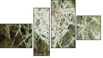 Glass cracked broken - Four-piece canvas, Fortyk