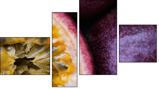 Passionsfrucht - Four-piece canvas, Fortyk