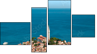 Luftaufnahme von Rovinj-Istrien im Sommer. - Four-piece canvas, Fortyk