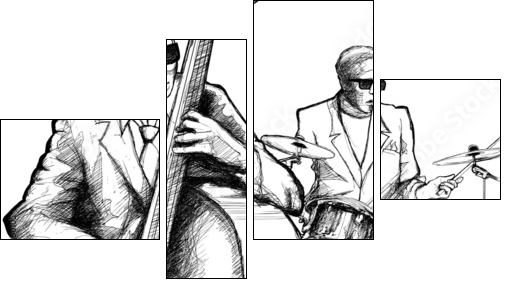 jazz band - Four-piece canvas, Fortyk