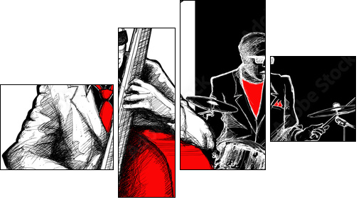 jazz band - Four-piece canvas, Fortyk