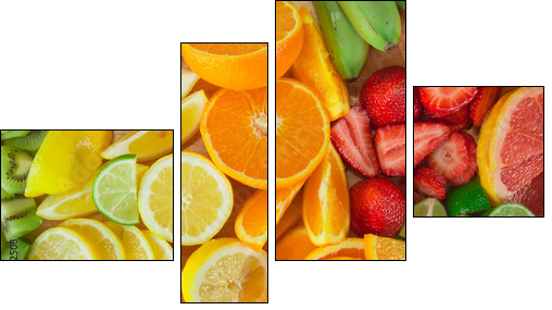 fruit background - Four-piece canvas, Fortyk