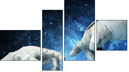 New technologies in space. Concept - Four-piece canvas, Fortyk