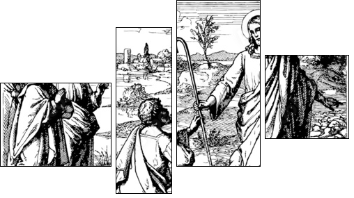 Good Shepherd - Four-piece canvas, Fortyk