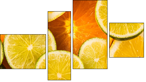 Concept fruits - Four-piece canvas, Fortyk