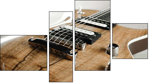 Electric guitar close-up - Four-piece canvas, Fortyk
