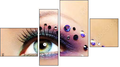 Beautiful Eye Makeup - Four-piece canvas, Fortyk