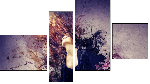 musician - Four-piece canvas, Fortyk
