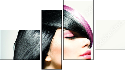 Fashion Hair. Hairstyle - Four-piece canvas, Fortyk