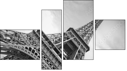 The Eiffel Tower, Paris - Four-piece canvas, Fortyk