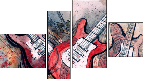 guitar music - Four-piece canvas, Fortyk