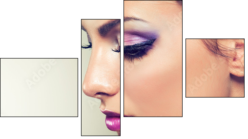 Beauty Portrait - Four-piece canvas, Fortyk