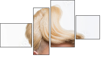 Girl with fancy hairstyle and makeup - Four-piece canvas, Fortyk