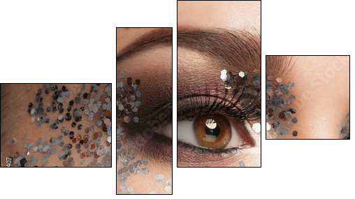 Eye Makeup - Four-piece canvas, Fortyk