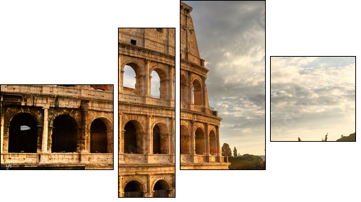 Roma, Colosseo - Four-piece canvas, Fortyk