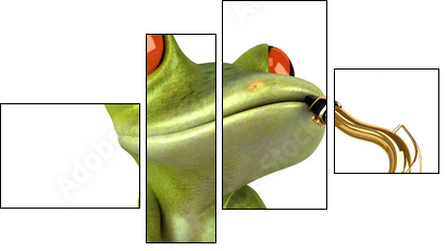 Frog - Four-piece canvas, Fortyk