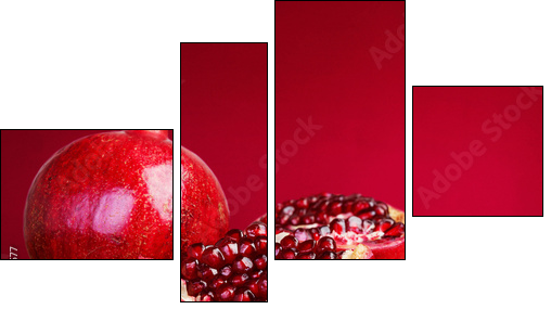 pomegranate fruit - Four-piece canvas, Fortyk