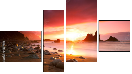 Teneriffa Sunset - Four-piece canvas, Fortyk