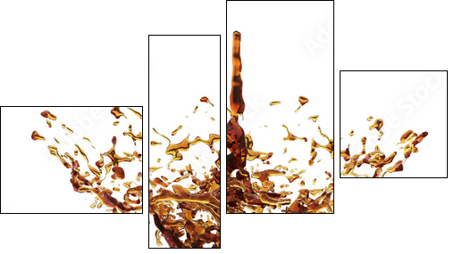 splash of liquid - Four-piece canvas, Fortyk