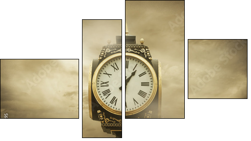 Time and Clouds - Four-piece canvas, Fortyk