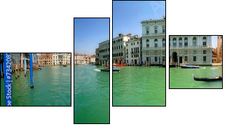 Venice. Grand Canal (panorama). - Four-piece canvas, Fortyk