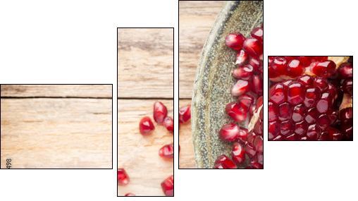 Pomegranate. - Four-piece canvas, Fortyk