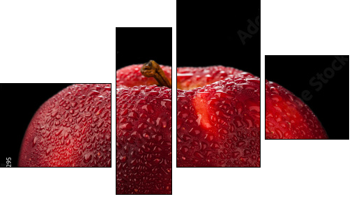 Red apple - Four-piece canvas, Fortyk