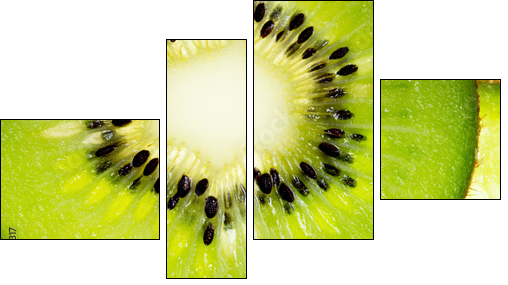 Close up of a healthy kiwi fruit - Four-piece canvas, Fortyk
