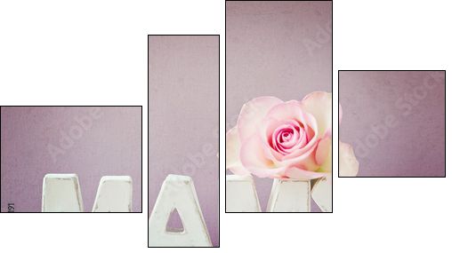 Blossom -love - Four-piece canvas, Fortyk