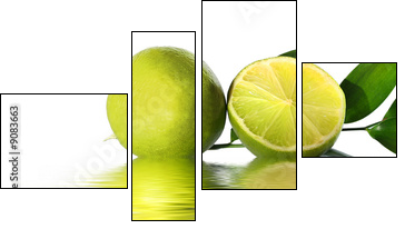 green lime - Four-piece canvas, Fortyk