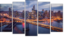 Pentaptych - Five-piece canvas