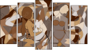 Pentaptych - Five-piece canvas