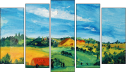 Pentaptych - Five-piece canvas