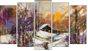 Pentaptych - Five-piece canvas