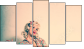 Pentaptych - Five-piece canvas