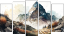 Pentaptych - Five-piece canvas